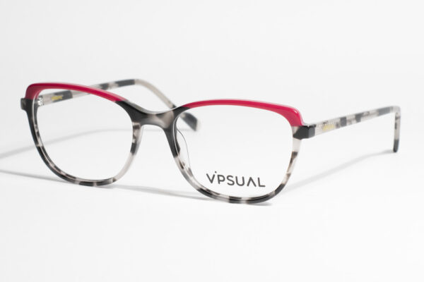 gafa graduada gris rosa